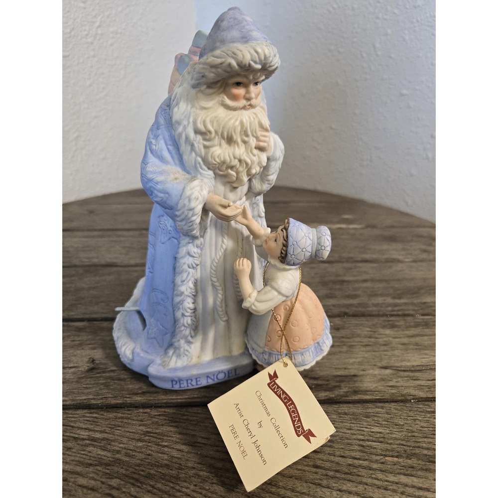 Enesco Limited Edition Pere Noel Christmas Santa Musical Figurine 1988 WORKS